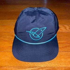 Black and Teal Violetear snapback hat